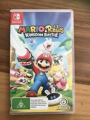 Great Condition Nintendo Switch Mario And Rabbids Kingdom Battle Game • $64.99