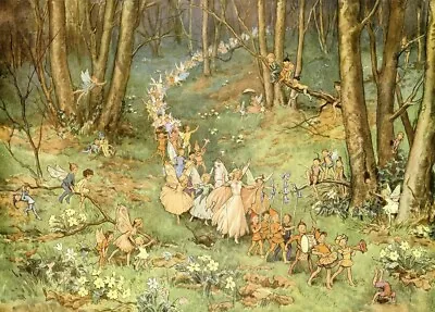 £21 • Buy Margaret Tarrant : The Fairy Way Canvas 24 X18  Wall Art New On Offer