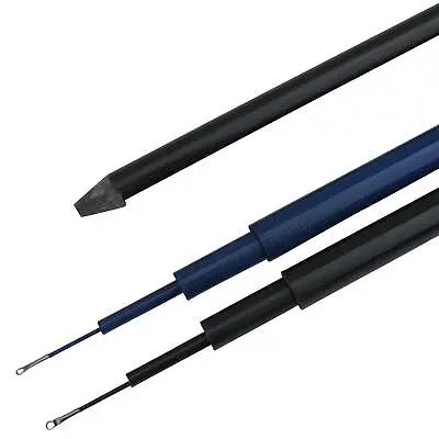£43.99 • Buy Telescopic Flag Poles In Black Or Blue And Stakes 3M - 10M (Garden Retractable)