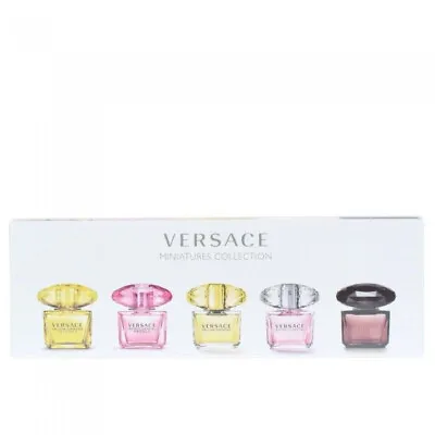 Versace For Women Collection Mini Perfume Splash 0.17 Oz -  5 Pc Gift Set • $54.99