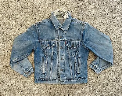 Levi’s Trucker Jacket Adult Small Light Denim Type III 4 Pockets 90s Vintage • $54.97