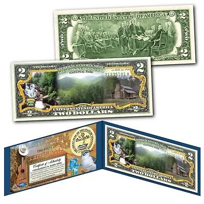 $14.95 • Buy GREAT SMOKY MOUNTAINS NATIONAL PARK Tennessee Genuine Legal Tender $2 Bill