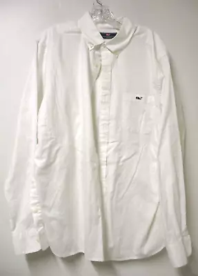 VINEYARD VINES By Shep & Ian White Mens Button Down Dress Shirt Sz L • $10.50