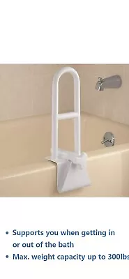 Bath Tub Grab Bar Vertical Hand Rail Safety Support Grip 250lb Capacity Clamp-On • $26.40