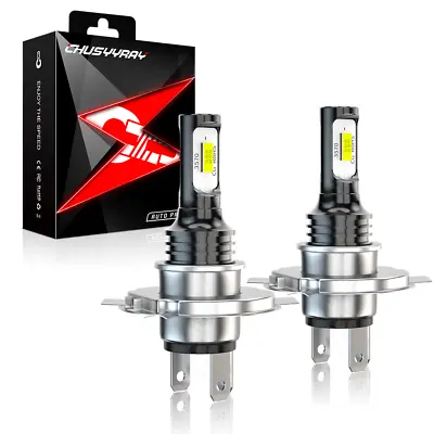 H4 9003 FANLESS LED Bulb HID White Hi/Lo Beam Motorcycle Headlight Super Bright • $24.99