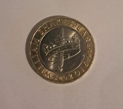 £300 • Buy RARE Collectable 2016 William Shakespeare Crown And Sword £2.00 Coin