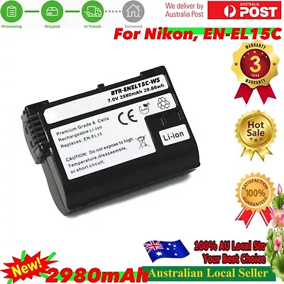 EN-EL15c 2980mAh Battery For NIKON D610 • $26.55