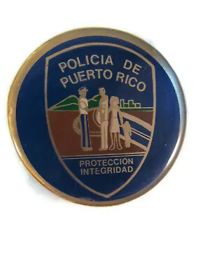 POLICE Of PUERTO RICO 2  LOGO PROUD MILITARY FAMILY 2  CHALLENGE COIN • $17.19