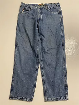 Work King 36 X 32 Fleece Lined Dark Wash Denim Insulated Work Jeans • $24.53