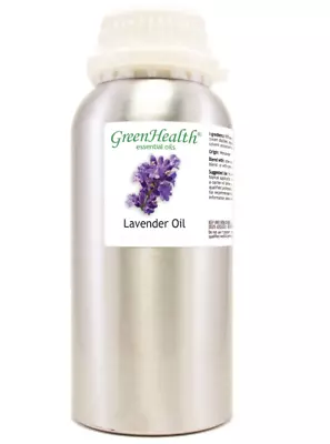 Bulk 16 Fl Oz Lavender Essential Oil In Aluminum Bottle - GreenHealth • $30.99