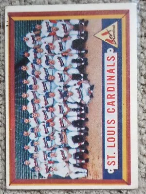 1957 Topps #243 St. Louis Cardinals Team Card W/ Stan Musial • $4