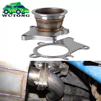 For T3 T4 Turbo Exhaust Down Pipe 5 Bolt Flange To 3 Inch 76mm V-Band Adapter • $27.75