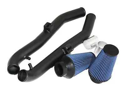 For 09-20 370Z/09-13 G37 3.7L V6 Dual Cold Air Black Intake Kit+Blue Air Filter • $199.99