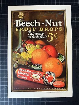 Vintage 1930 Beech-Nut Fruit Drops Candy Print Ad • $28.60