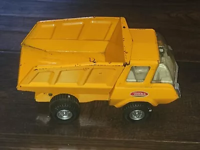 Vintage Tonka Dump Truck Mini-Series Orange Pressed Steel 9” 1970’s Made In USA. • $29.74