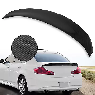 For Infiniti G25 G35 G37 Q40 Sedan 07-15 2010 JDM Trunk Wing Spoiler Carbon Look • $48.50