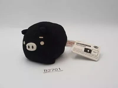 Monokuro Boo B2701 Black Pig San-x 2  Strap Mascot Plush Toy Doll Japan • $8.12