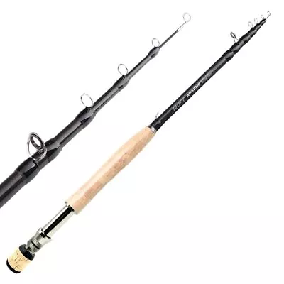 RIFT Apache Fly Fishing Rod W/Fighting Butt 5wt Carbon Fiber Telescopic Fly ... • $56.34