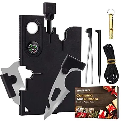 Credit Card Multitool 18 In 1 Cool Gadgets Fathers Gift For Dad Men Useful  • $20.23