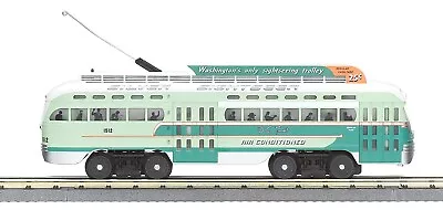 Mth 30-2595-1 Washington Dc Pcc Electric Transit Silver Sightseer Stree O Gauge • $179.54