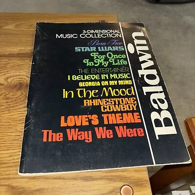 Baldwin 3 Dimensional Music Collection Organ Songbook 1980 • $13.54