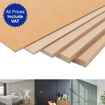 MDF Wall Panels DIY Shaker Style Wall Panelling Kit MDF Strips Wood Wall Panels • £1.64