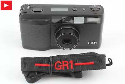 【READ  LCD Works Near MINT 】 Ricoh GR1 Black Point & Shoot W/ Strap From JAPAN • $896.70