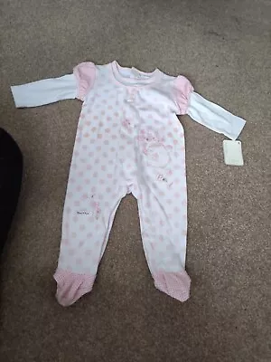 Mamas And Papas Babygrows Baby Girl Age 6-9 Months NEW WITH TAG • £6