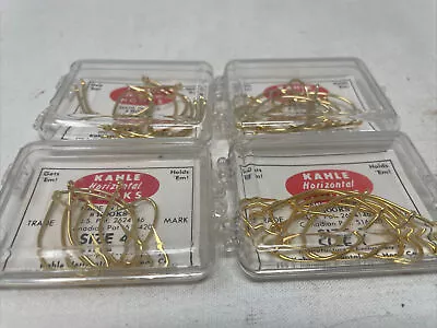 4 Boxes Original Kahle Hooks Gold Sizes 1-2 (2 Ea)-4 Walleye Northern MN • $8.99