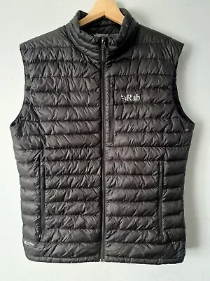 Rab Pertex Quantum Mens Gilet/Vest/Bodywarmer Size M Black Down Insulated • £65