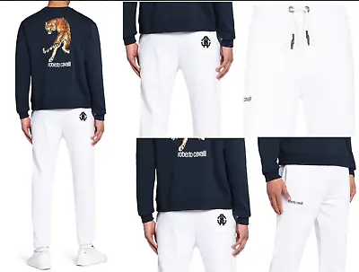 Roberto Cavalli Firenze RC Logo Sweatpants Joggers Lounge Trousers Track-Pants M • $202.27