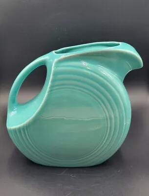 Large Turquoise Fiesta Disc Water Jug  Pitcher Fiestaware • $34.97