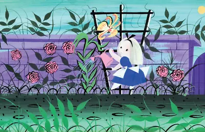 Mary Blair Disney Alice In Wonderland Watering The Roses Tigerlily Concept Print • $19.49
