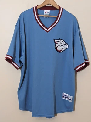 $49.95 • Buy Lehigh Valley IronPigs Blue Jersey Philadelphia Phillies Mens 28 X 33 Pig Logo