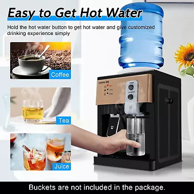 Desktop Hot & Cold Water Cooler Dispenser 5 Gallon Top Loading For Home Office • $50