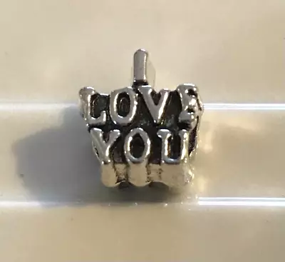 I LOVE YOU 3D European Bead Charm Antique Silver Style For Bracelet Necklace • $7.95