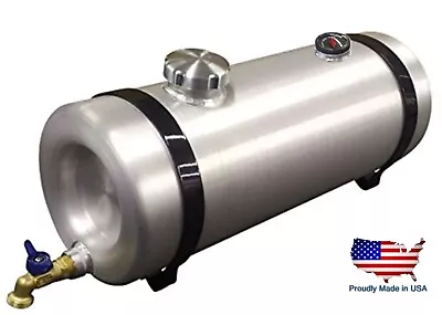 Aluminum 6 Gallon Water Storage Tank - W/Gauge Dog Box - Stock Trailer - Camping • $294