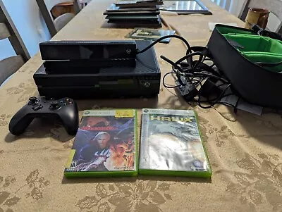 Microsoft Xbox One 2 TB SSD Console Black 1540 Controller Games Kinect - Tested • $200