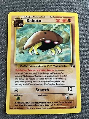 Kabuto 50/62 - Fossil - W Gold Stamp Promo - WOTC - Light Play!! • $10