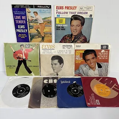 Elvis Presley Bulk 7  45rpm Vinyl Record Job Lot X 10 • $59