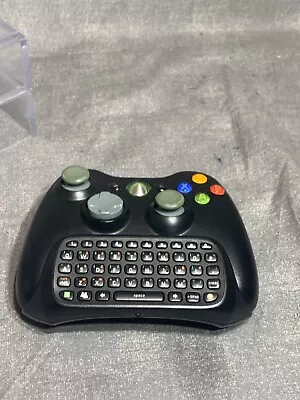 OEM Xbox 360 Controller With Battery And Chatpad Keyboard Microsoft Black • $19.99