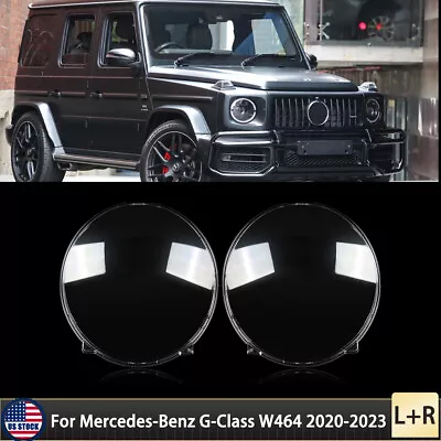 Left & Right Headlight Lens Headlamp Cover For Mercedes-Benz G-Class W464 2020+ • $199.99