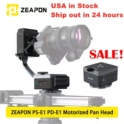 ZEAPON PD-E1 PONS Motorized Pan Head 2-Axis Linkage 50KG Load Panoramic Ballhead • $425