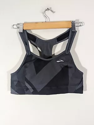 Brooks EUC Grey Moving Comfort Style 350037 Adjustable Sports Bra Women 36B • $22.19