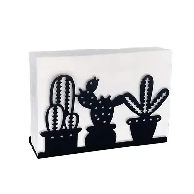 Cactus Theme Restaurant Napkin Holder Black Napkin Dispenser Holder  For Table • £7.76