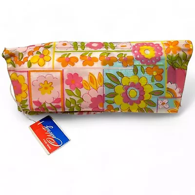 Vtg 1960's Celebrity Roll Up Travel Jewelry Cosmetic Bag Colorful Mod MCM Prop • $59.95