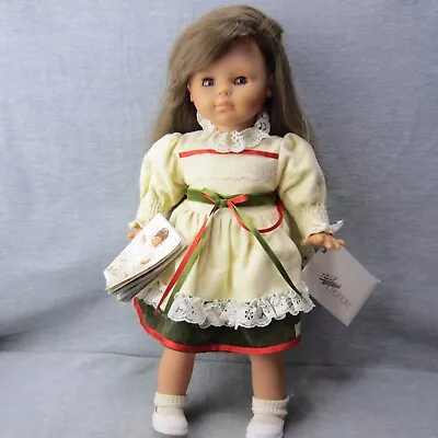 Vintage Zapfs 20in France Holiday Doll Rooted Hair Sleep Eyes 1988 Signed • $64.99