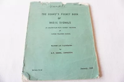 1969 Guards Pocket Book Of Basic Signals Signalling Railway Rule Book  • £24.99