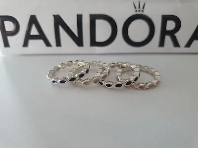 $29 • Buy Pandora Enamel Rings 190884 Size 50