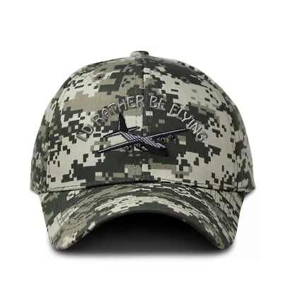 Camo Baseball Cap C-130 I'D Rather Be Flying Cotton Hunting Hats For Men • $24.99